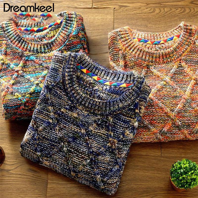 Pulover gros și cald de toamnă și iarnă nou Pulover pentru bărbați, slim Fit, pulover multicolor, tricotat pentru bărbați