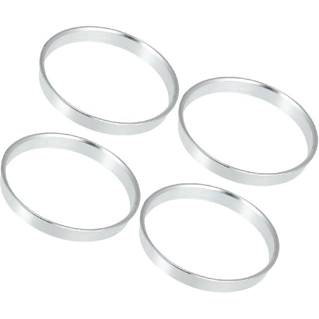 Motoforti 73.1mm to 70.6mm Universal Car Hub Centric Rings Silver Tone - Pack of 4 Long-Lasting