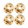 4Pcs Wheel Hex Hub Widen Brass Weight Wear Proof Wheel Hex Widen Adapter for 1.9in 2.2in Hub