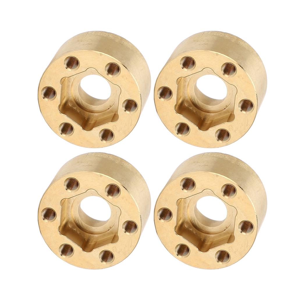 4Pcs Wheel Hex Hub Widen Brass Weight Wear Proof Wheel Hex Widen Adapter for 1.9in 2.2in Hub