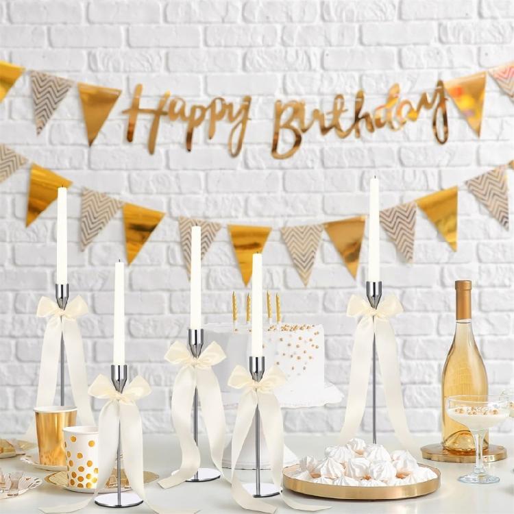 12 Piece Elegant Satins Ribbon Bowknots User Friendly Design Ribbon Gift Wrapping Supplies For Wedding Birthday Decorations