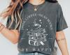 Comfort Colors Bookworm Shirt and Kids Tshirt: Coffee, Books, Be Happy Tee