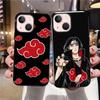 B-27 Anime Akatsuki Itachi Schwarze Hülle für Samsung S24 S23 S22 S21 S20 FE S10 Lite Ultra S7 S8 S9 Plus A05S A11 A12 A13 A15 A22 A24 A25 A32 A52 A71 5G