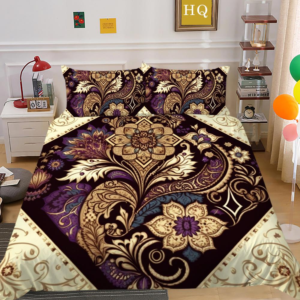 Decorazione Camera da Letto Lusso Stampa Paisley 3D Biancheria da Letto per Bambini Copripiumino Singolo/Matrimoniale