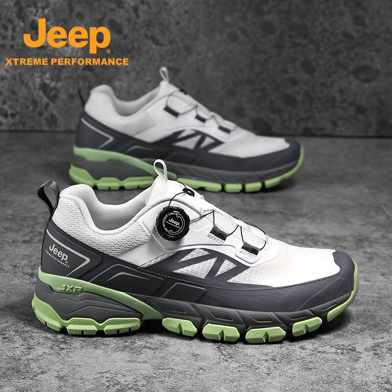 

Jeep Men s Easy-Care Waterproof Rotary Buckle Hiking Shoes 40