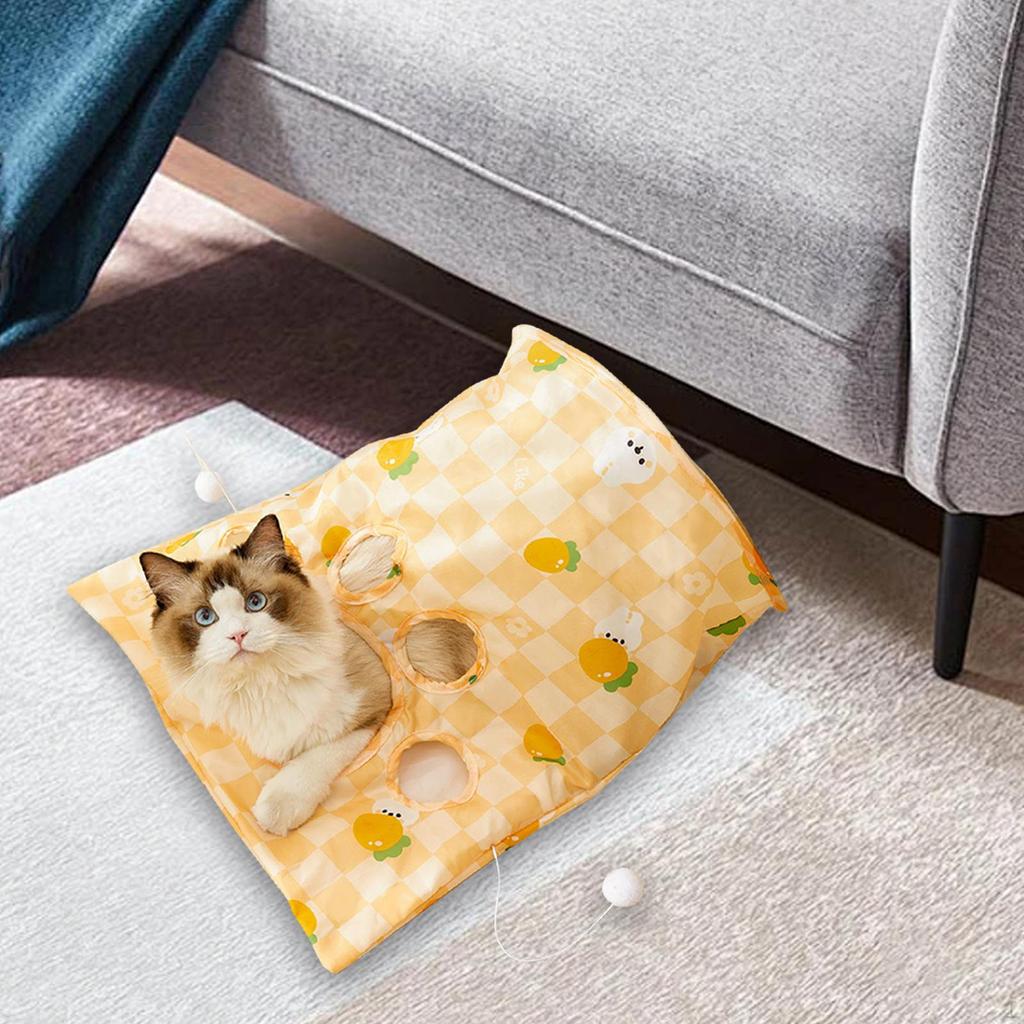 Cat Tunnel Bag, Puzzle Toy, Foldable Self Interactive Pet Tube Bag for