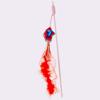 Cat Toy Feather Cats Stick Fish Tassel Cat Toys Interactive Cotton Rope Toy Feather Sticks Toys for Cats Scratching Pet Supplies