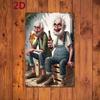 Tin Art Wall Decor Metal Painting for Home Cafe Living Room Bedroom Gift