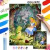 Alice In Wonderland Caterpillar Forest Oil Painting Handcolored Painting Living Room Decoration Hanging Painting Wall Painting