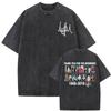 King of Pop Michael Jackson Bad Era Vintage Washed T-shirts Men Women Gothic Hip Hop Street T Shirts Cotton Casual Loose380