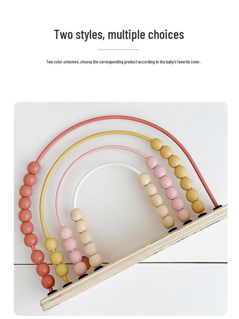 Colorful Four-Row Abacus for Early Math Learning and Teaching Aids
