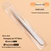 Eyelash Curler & Tweezers Set: Gold Feather Design for False Lashes and Extensions