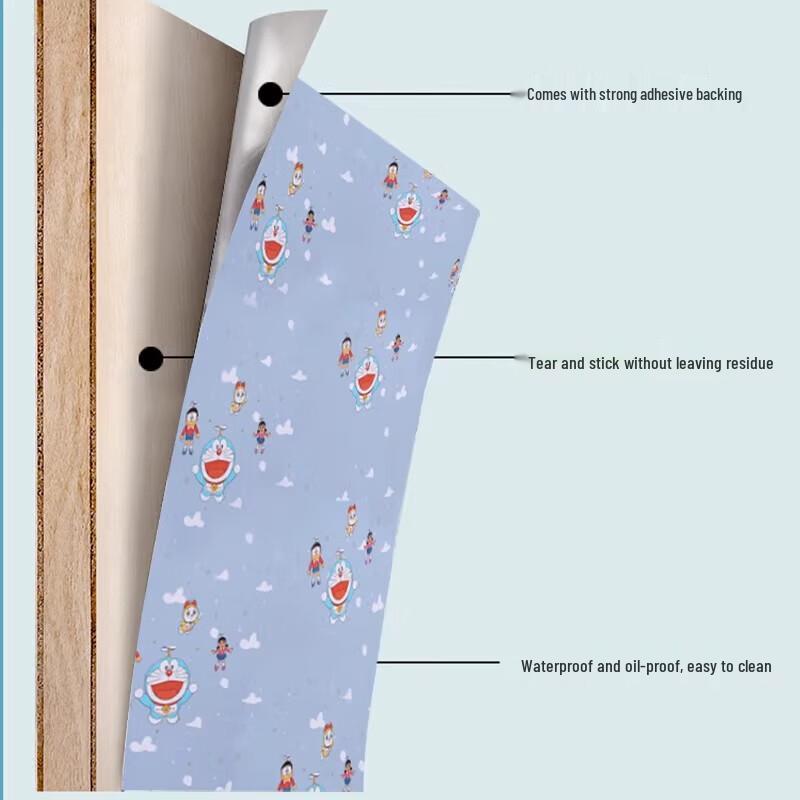 AVADEN Blue Sky White Clouds Privacy Window Film