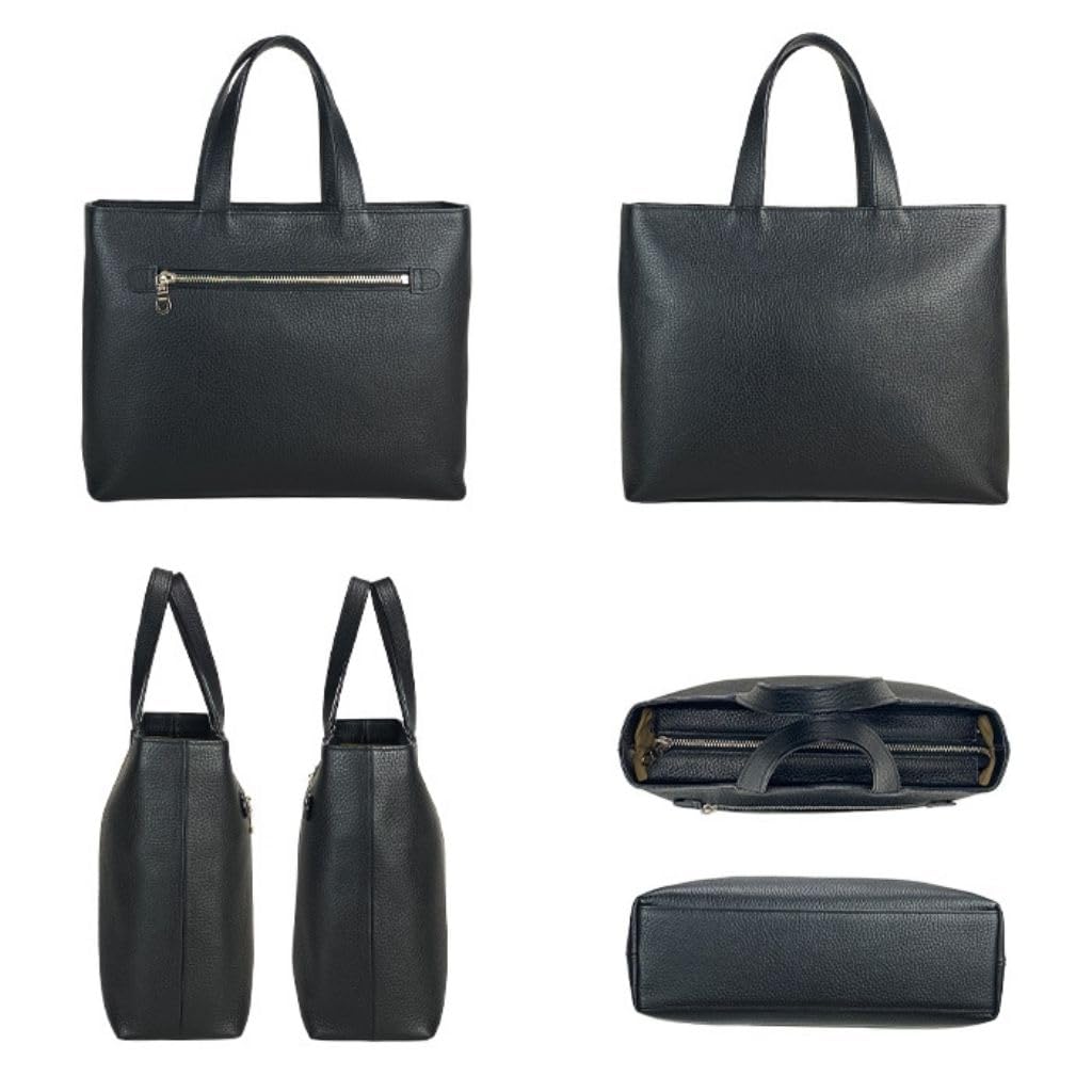 expertly crafted genuine leather tote fits B5 lightweight Himeji grained made in Japan [KAKKOII] Toyooka-made, bag, files, self-standing, (540g),