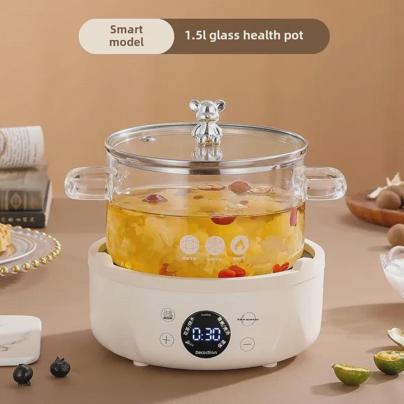 Multifunkční skleněná konvice na čaj: Kompaktní design pro domácnost nebo kancelář