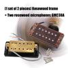 Electric Guitar Pickup System Ceramic Double Coil Humbucker Wood Mounting Plate Suitable for Quick Installation