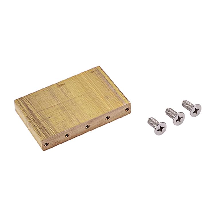 Tremolo Bridge Blok Elektrická Kytara Pevný Mosazný Blok 32mm/34mm/37mm/42mm