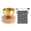Mini Meditation Bowl Brass Stress Relief Singing Bowl Set Yoga Meditation Sound Bowl Small Singing Bowl Wind Chime Set For Home
