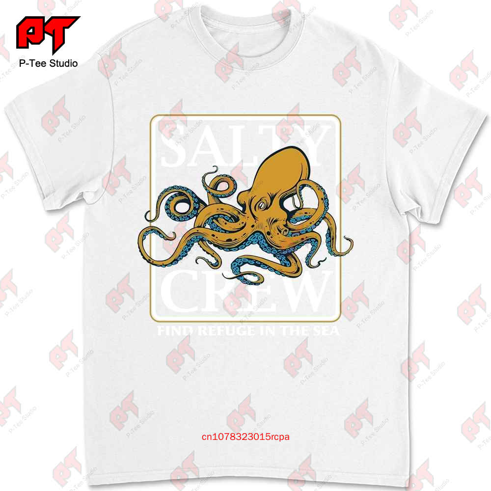 Salty Crew Ink Slinger T-Shirt Schwarz Neu STZR