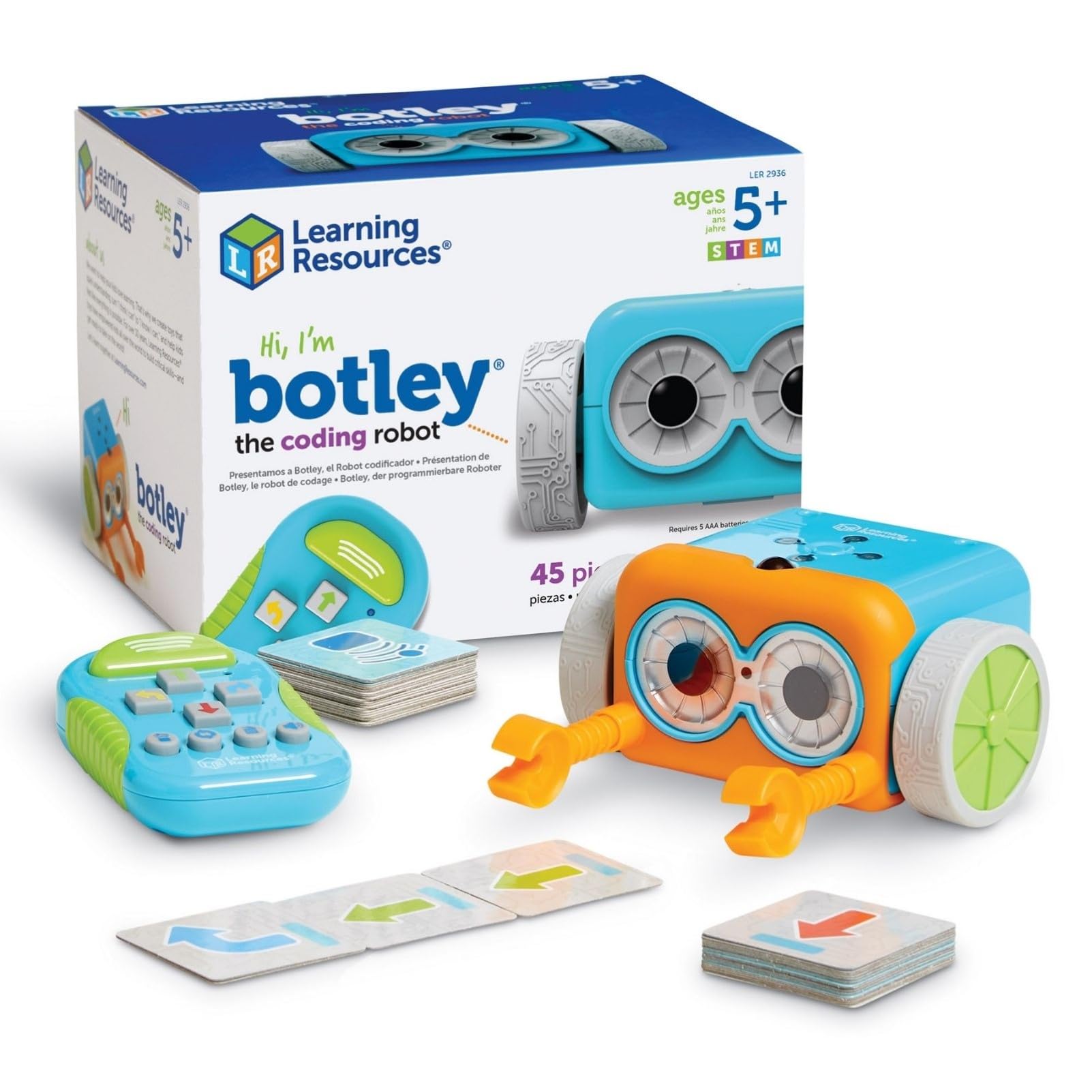 

Learning Resources Botly Programming Robot, Single Pack LER2936, Authentic, for Preschoolers