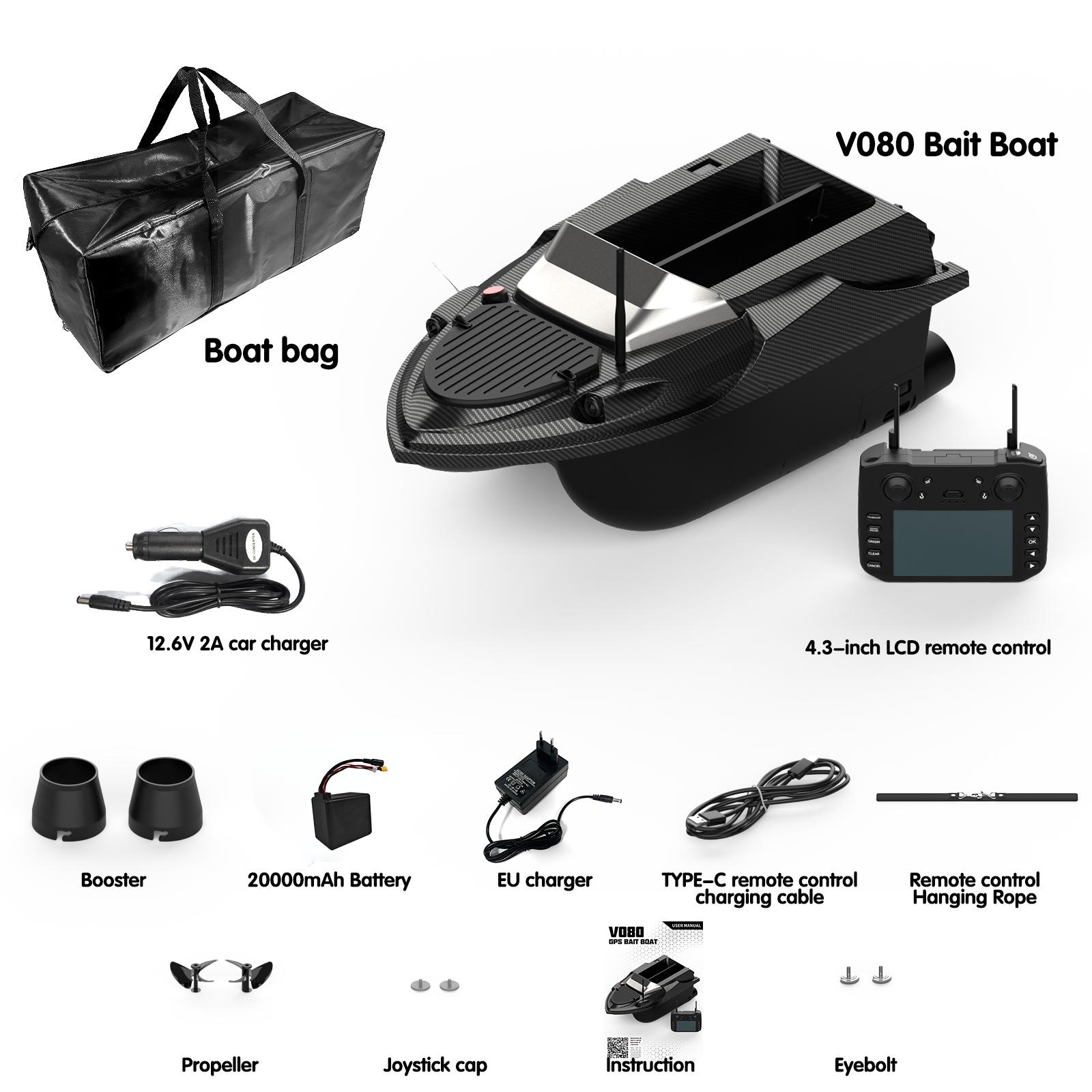 V080 GPS RC Ēsmas Laiva 800m