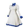 Anime Invented Inference Iwanaga Kotoko Cosplay Hat Bow with Wig Lovely White Dress Clothing Halloween Carnival Full Set Costume