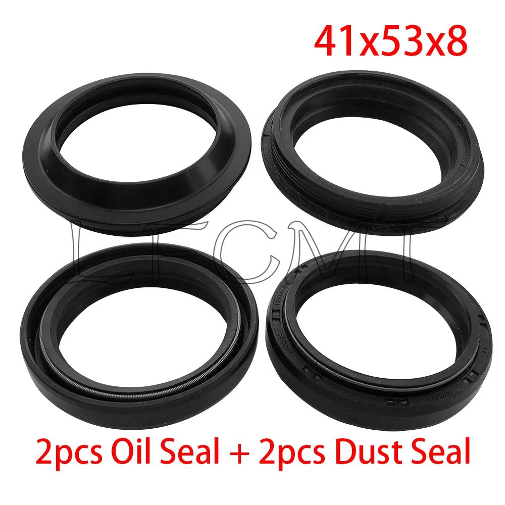 41x53x8 Front Fork Oil Seal Dust Cover 41 53 Fit for Kawasaki ER-6F ER6F ER-6N ER6N Z650 Z750 Z800e Z1300 ZX-6R 636 ZX 7R 9R 10R