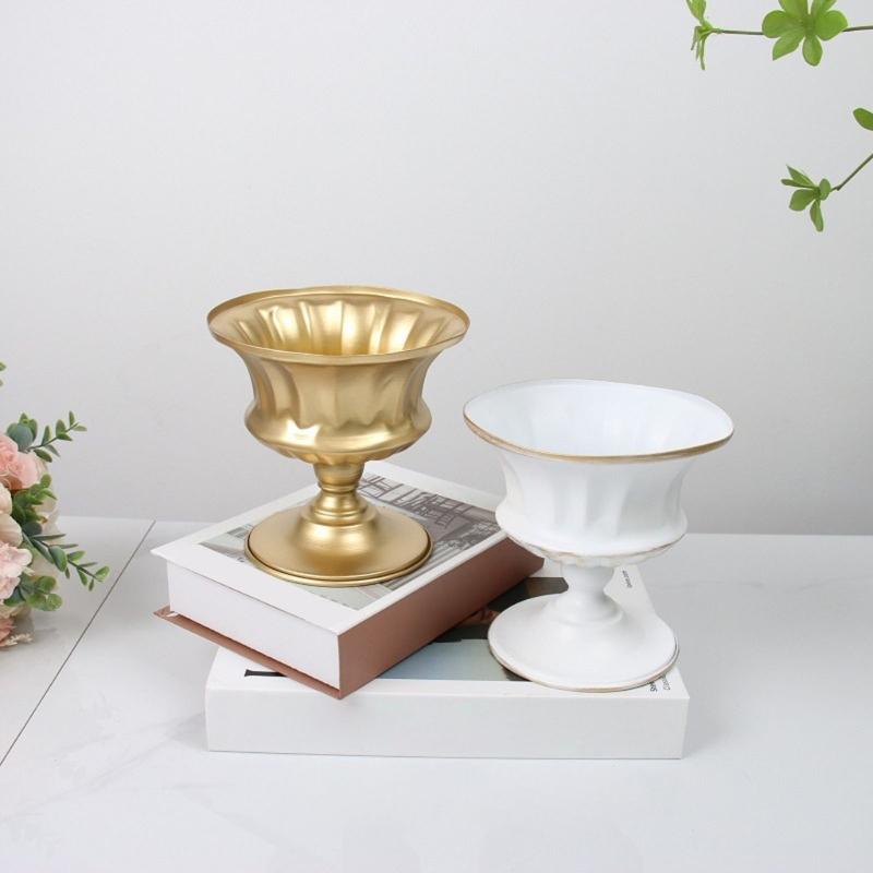Flower Pot Iron Flower Vase for Home Vase Office Hotel Vase Tabletop Decorations