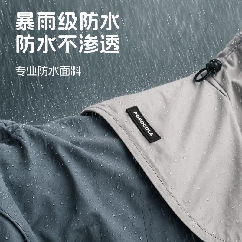 Waterproof Dog Raincoat With Belly Protection Full Coverage Hooded Cape Small To Medium Dogs