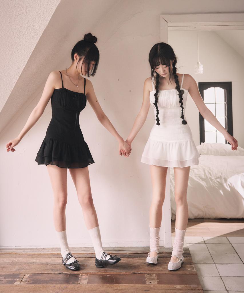 Leijeumiya Fairy Sasha Mini Dress [White]