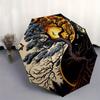 "Yin Yang Tree of Life  Decor"Umbrella, Portable 3-Fold Compact Umbrella for Men & Women ES34