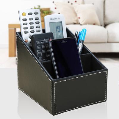 2025 1ks Kožený Organizér na Dálkové Ovládání Telefon Stolní Úložný Box Organizér Box Skříňový Organizér Úložný Box Dřevěná Krabička