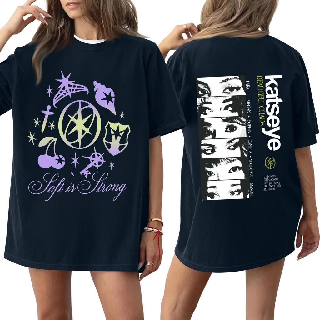 Women's Round Neck Printed Short-sleeved T-shirt Top