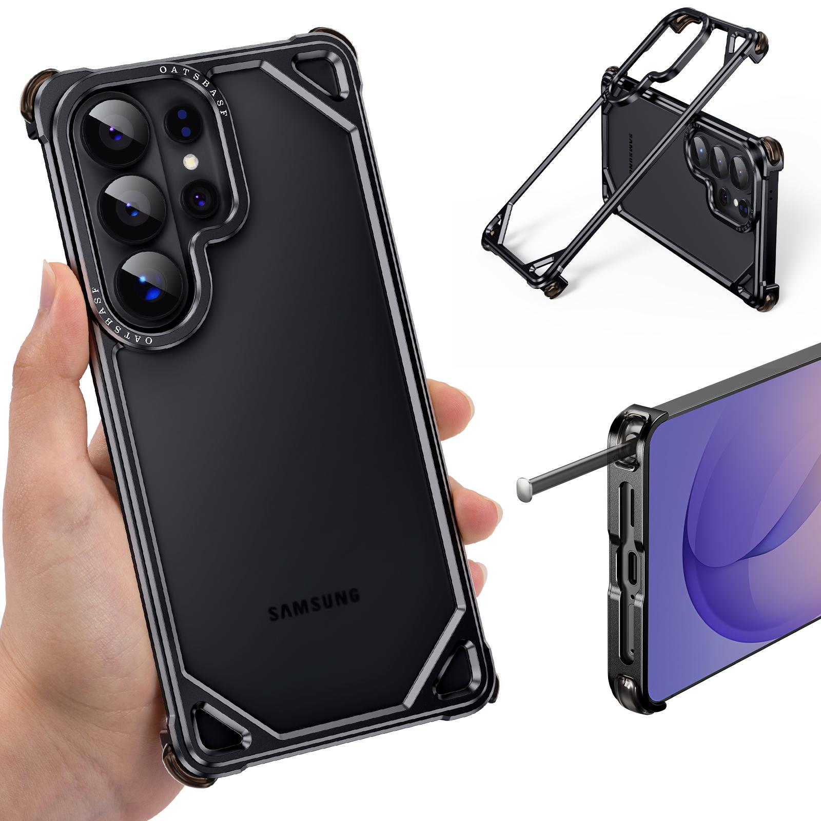 

Eary for Samsung Galaxy S26 Ultra Bumper Case Aluminum Thin Slim No Back Phone Case for MagSafe Metal Frameless Shockproof Cover Galaxy S26 Ultra