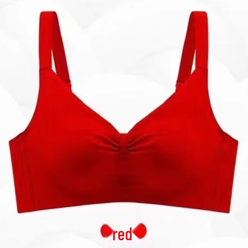 2502 Seamless Wire-Free Push-Up Bra for Small Busts, Solid Color, Medium Thickness, Magnetic-Free, Sexy Design