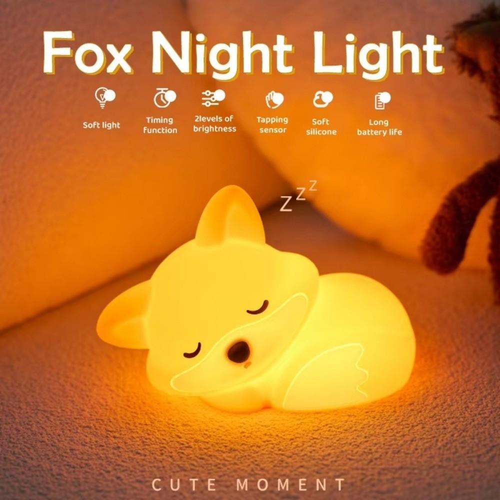 Dimmable Function Little Cartoon Night Light 3 Level Brightness Sleeping  Night Lamp  Sleeping Time
