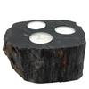 Petrified Wood Tealight Candle Holders Set of 3