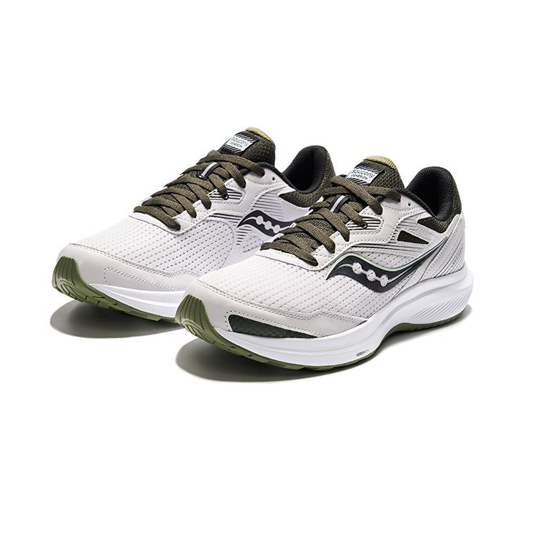 Saucony Cohesion 16 Comfortable Cushioning Low-Top Casual Running Shoes Men sneaker Light-Gray Black S20781-33