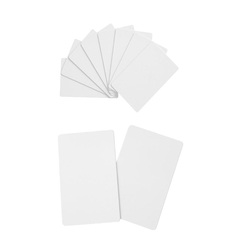 1 Set of 200 Pieces 215 Card Chip Waterproof Blank White PVC Cards Enabled Mobile Phones and Devices