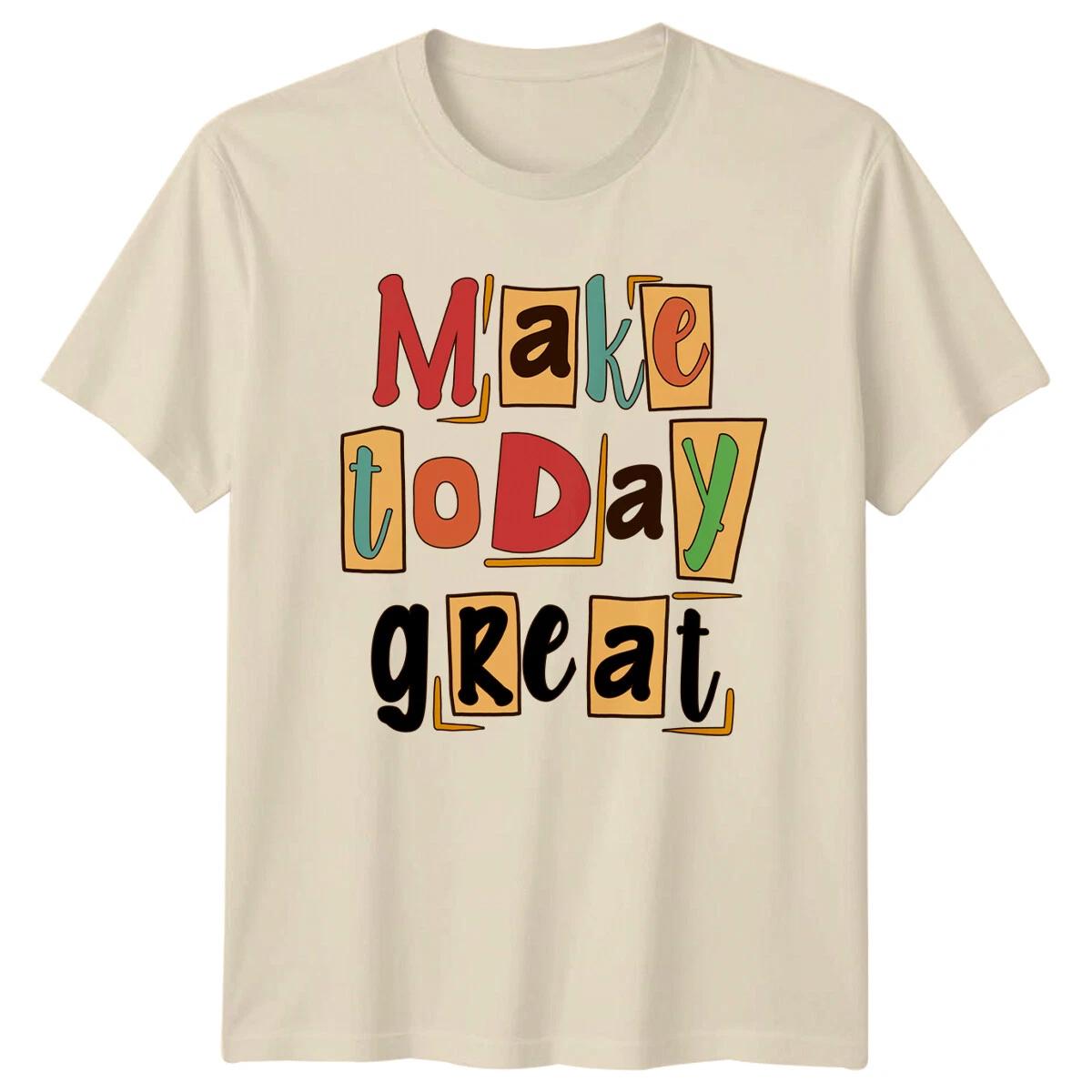 Make Today Great Retro Vintage Style Positive T-Shirt XL
