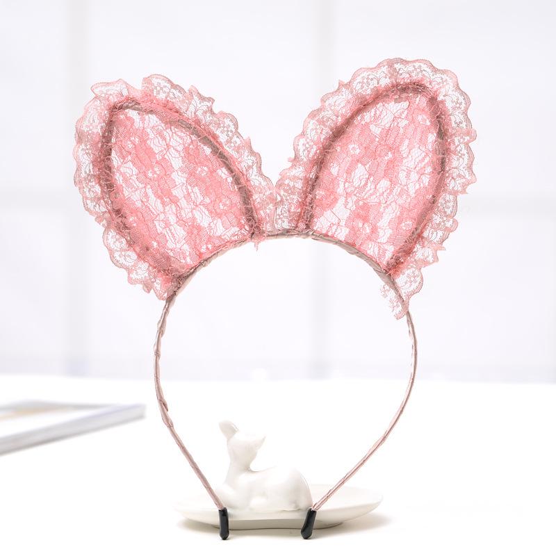 Lace Cat Ears & Rabbit Ears Women's Headband - Cute Face Washing Hair Accessory