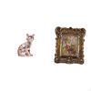 Floral Animal Sculpture Art Craft Ornament for Fireplace Tabletop Wall Mounted Antique Decorative