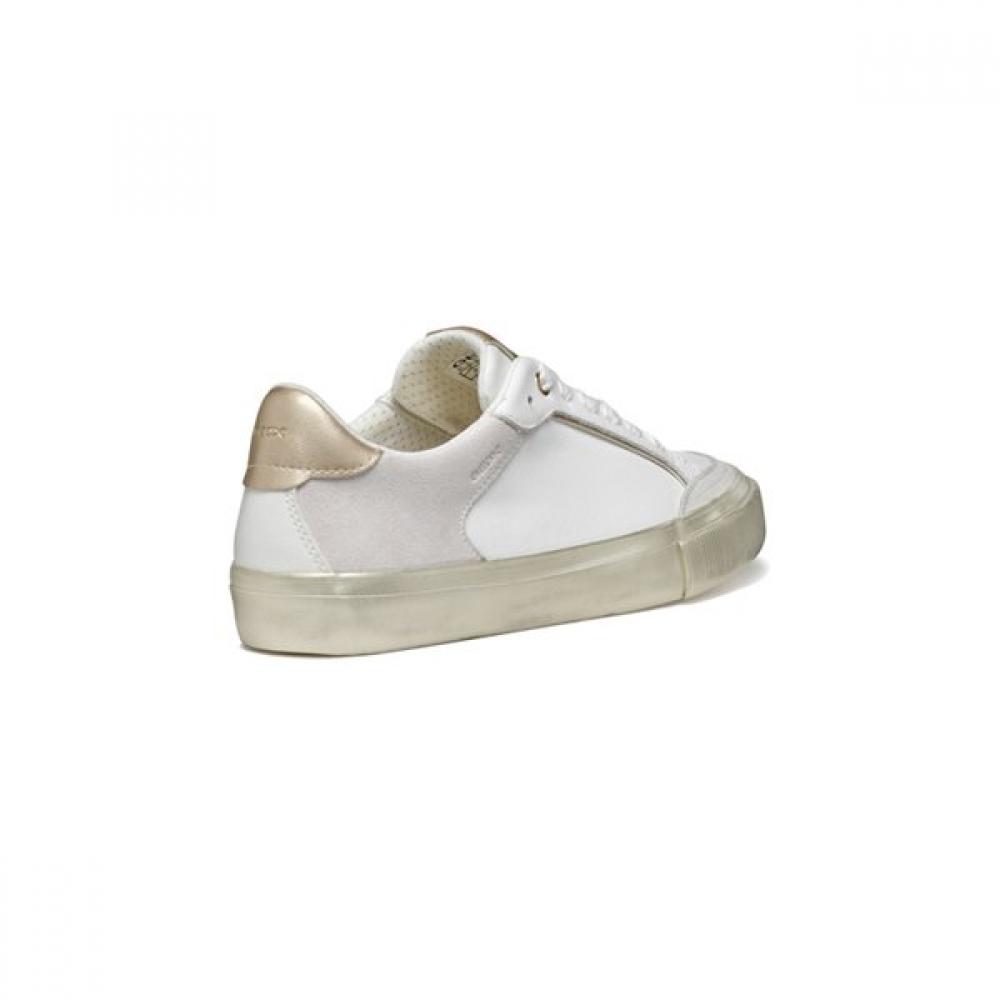 Geox Women S Comfort SneakerS 8gx0uc5S9S White Metallic