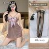 Sexy lingerie sexy perspective mesh small chest suspender nightgown hot passion open crotch free suit
