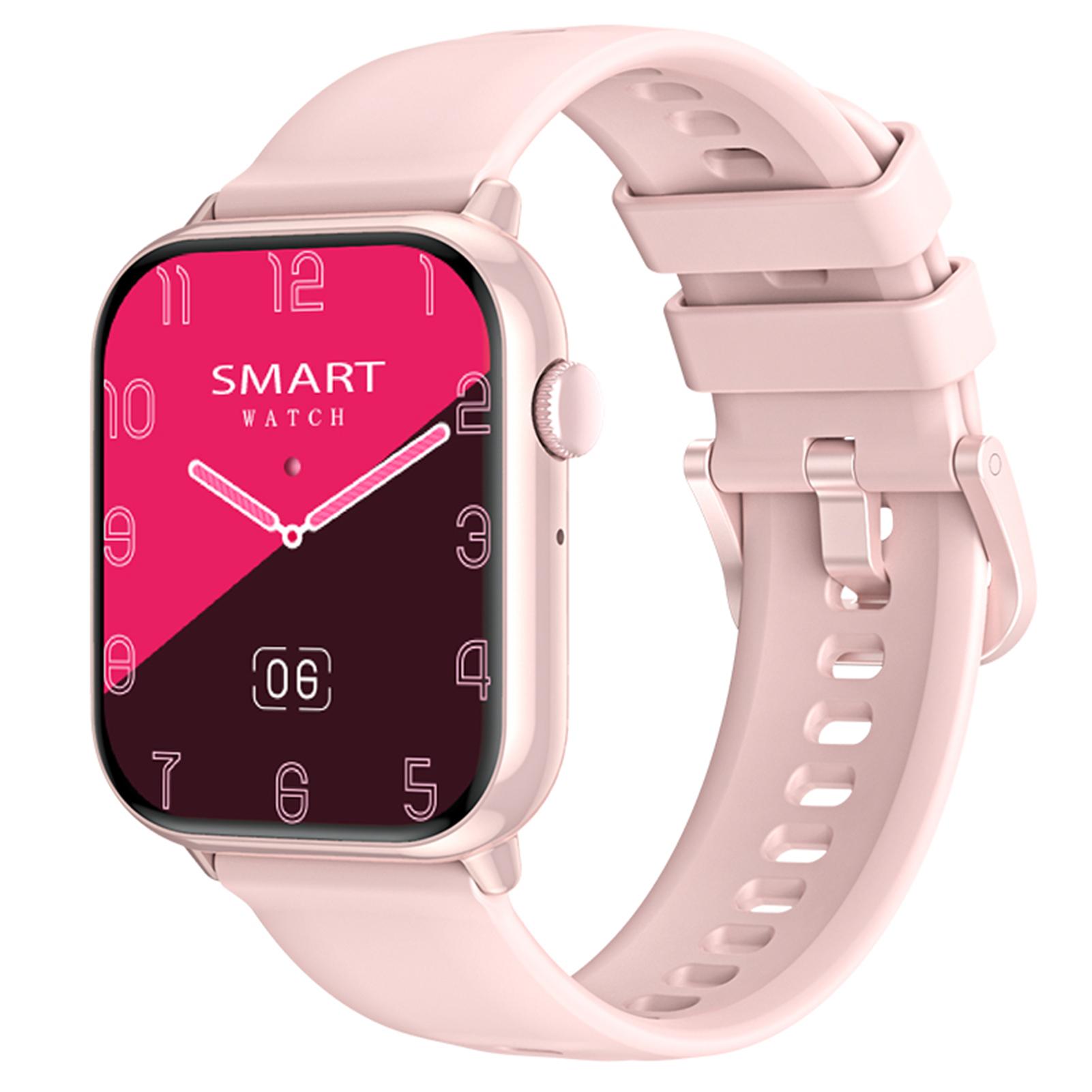 

HD15 Смарт-часы для мужчин и женщин 1,75-дюймовый цветной TFT-экран Смарт-часы с поддержкой HighClear Calls Heart розовый