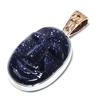 Natural Sunstone Gemstone 925 Sterling Silver TwoTone Gift Pendant 1.30" l8o13