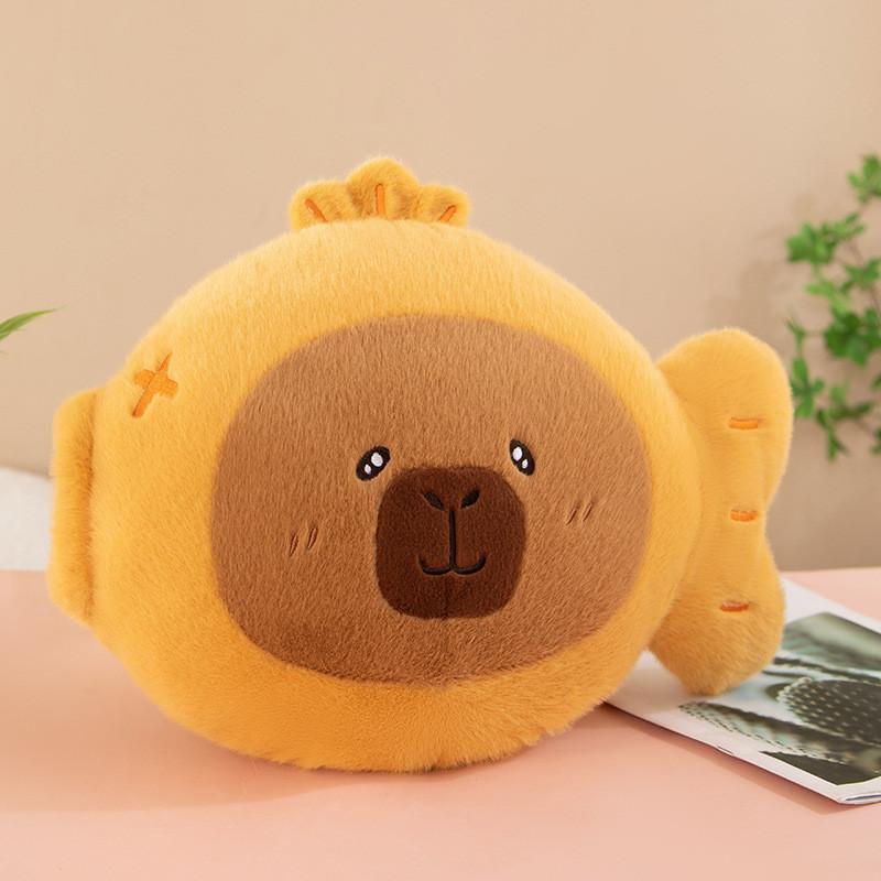 Plush Capybara Taiyaki Toy Cute Cartoon Children Holiday Gift Cuddle Doll Soft