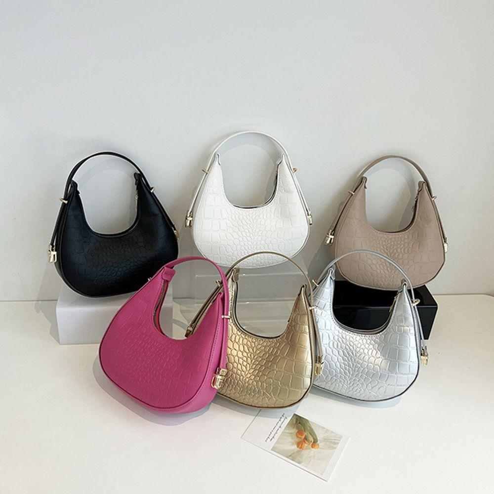 

Women Simple Cute Purses Underarm Bags Handbags Shoulder Bag рожевий червоний колір