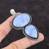 Blue Lace Agate Pendant 925 Sterling Silver Pendant Unique Gemstone Jewelry Vintage Pendant Handmade Jewelry Gift For Bridal Amazing Pendant