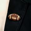 Rhinestone Sports Brooch: Basketball, Football, Baseball & Rugby Fashion Accessory for Clothing and Hats